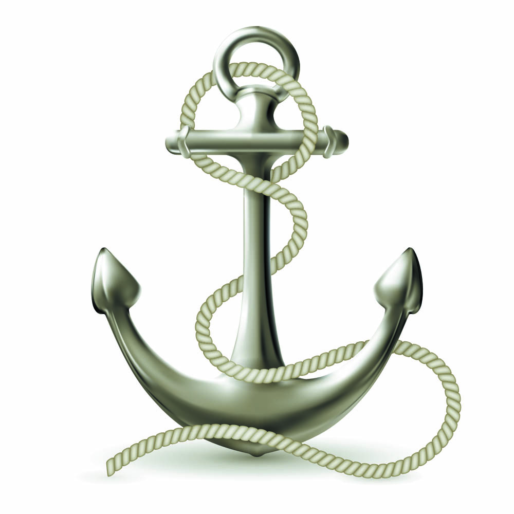 anchor icon shiny modern 3d sketch