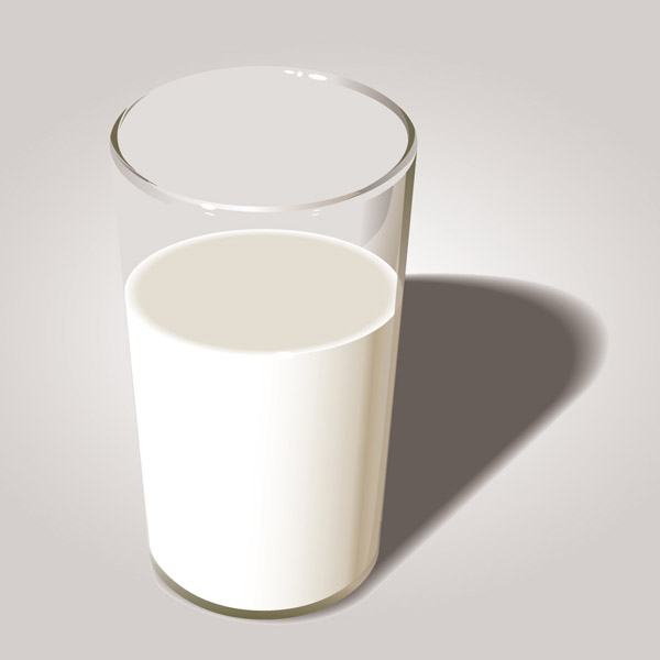 milk advertising background 3d glass sketch realistic design