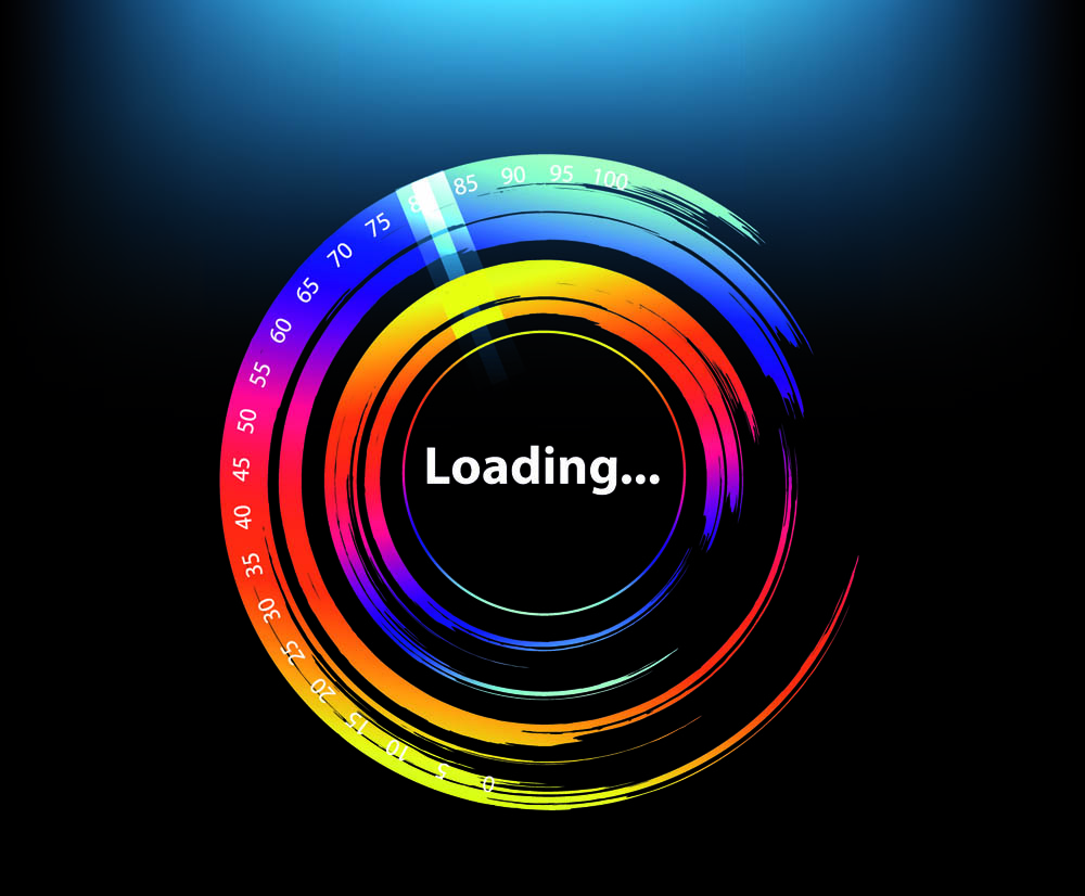 loading background shiny modern colorful circle design