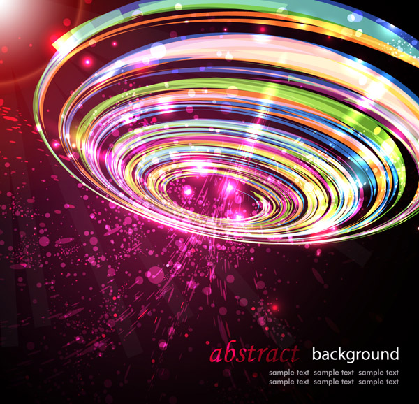 technology background dynamic sparkling colorful circle light effect