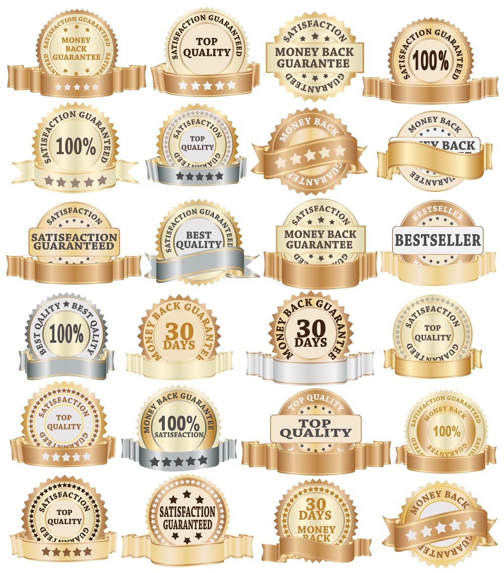 labels templates shiny modern elegant golden 3d shapes