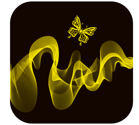 butterfly smoke background dynamic smoke sketch golden dark