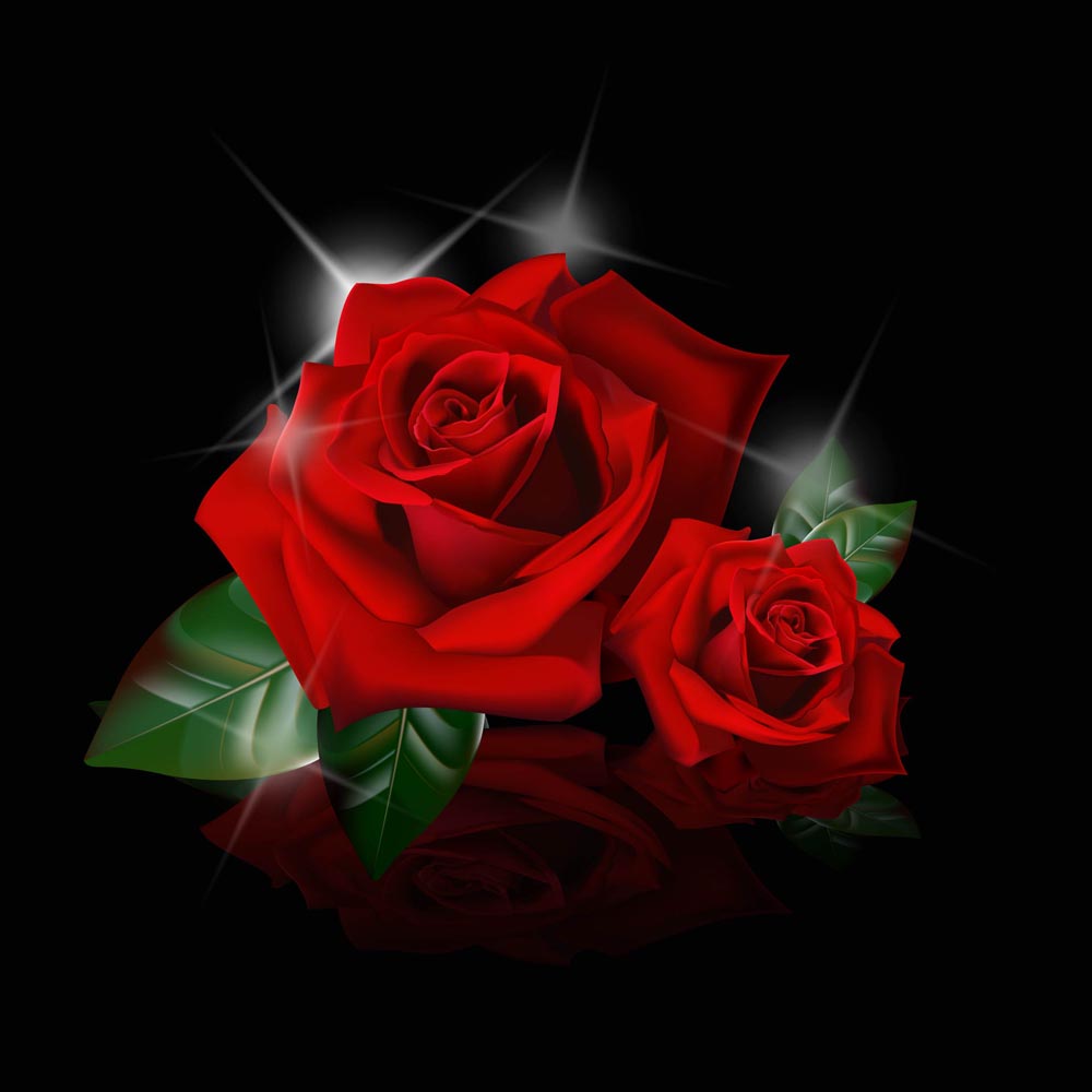 roses background modern sparkling realistic design