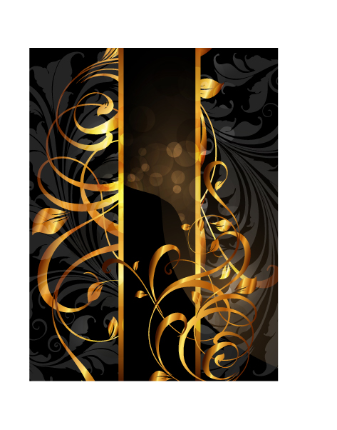 decorative background luxury modern golden bokeh dark design