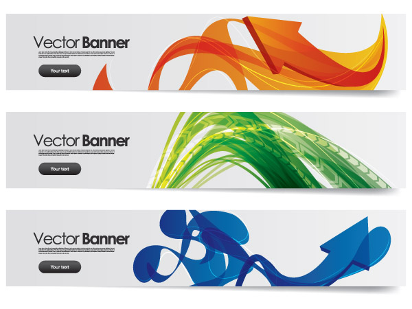 technology banners templates modern dynamic arrows shapes