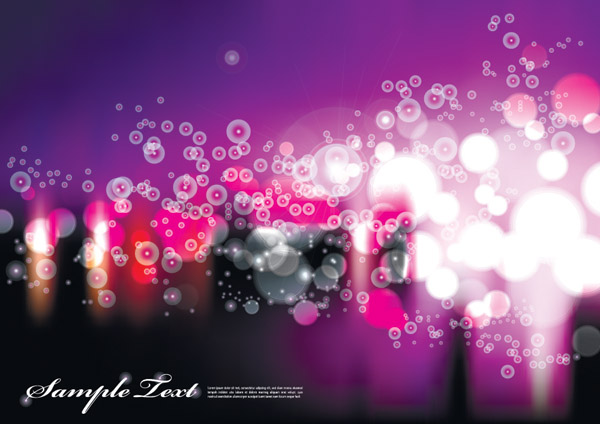 decorative background bright modern bokeh light effect