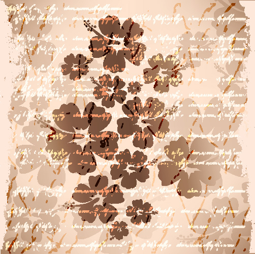 petals background retro flat design