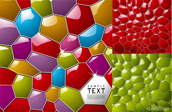 decorative backgrounds sparkling colorful modern gem shapes