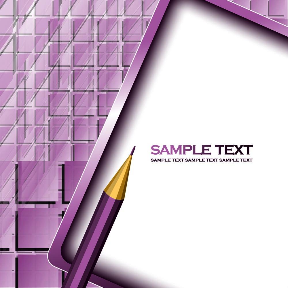 decorative background shiny modern violet pencil squares decor