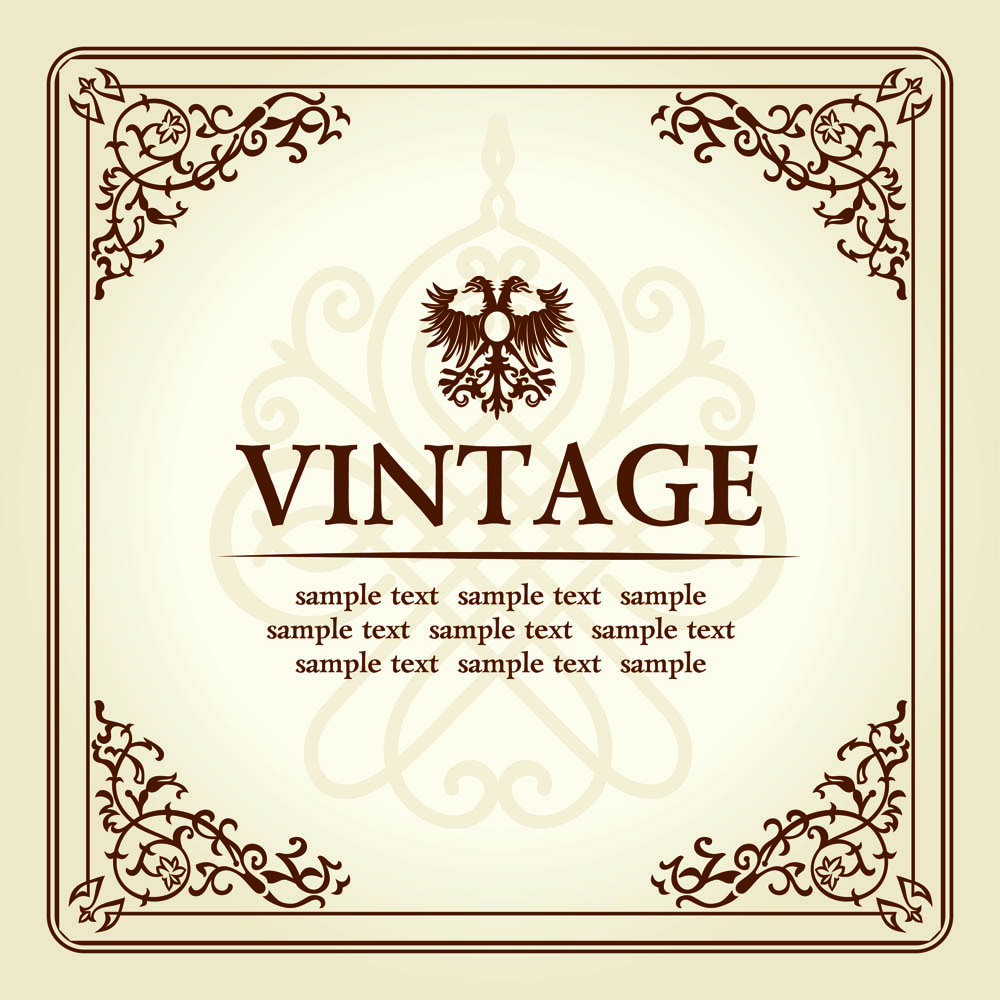 document decorative background elegant retro european symmetric