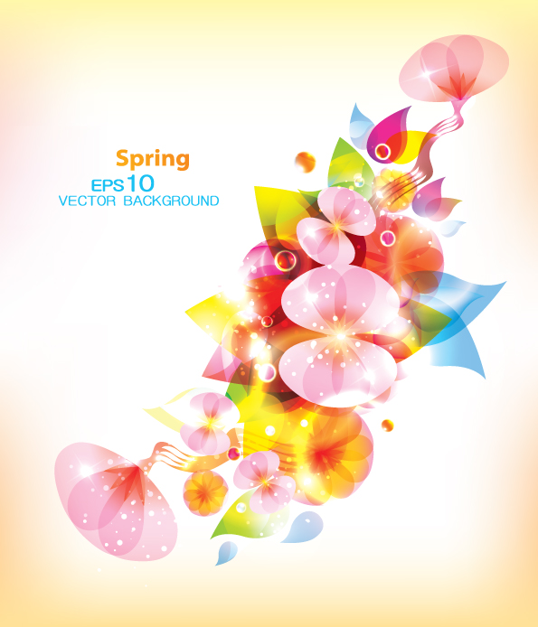 spring background blooming flowers ketch bright sparkling multicolored