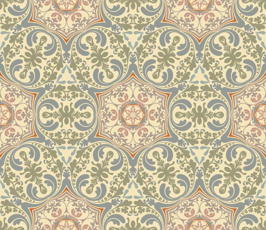 decorative pattern classic elegant european symmetric illusion