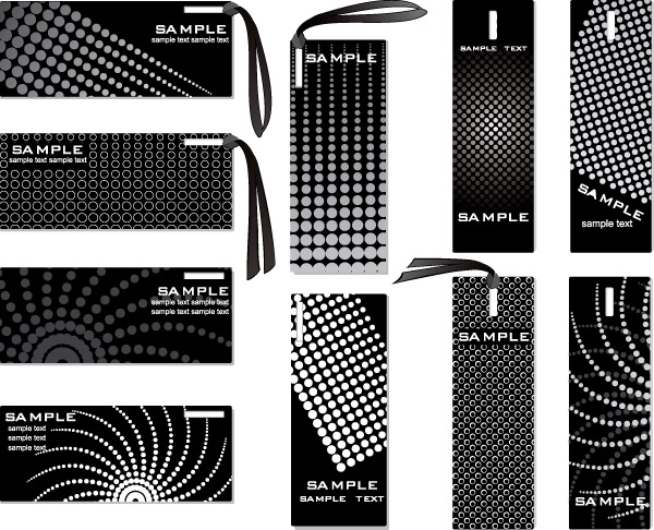 labels tags templates modern elegant black white decor