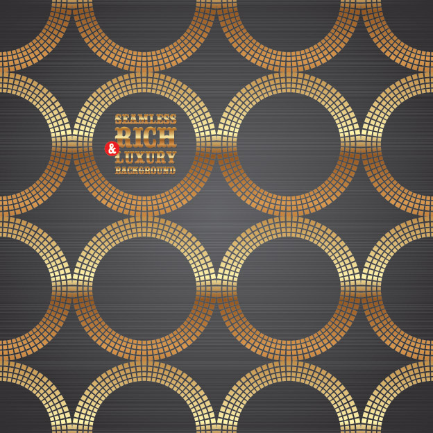 decorative background elegant repeating flat golden circles design