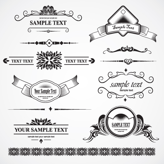 certificate design elements elegant classic symmetric repeating shapes