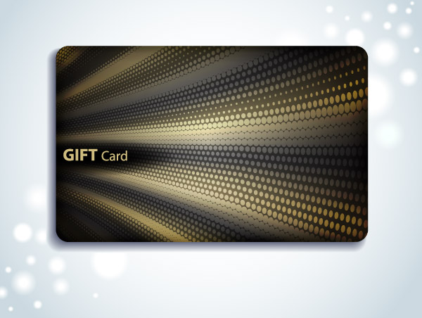 gift card template modern abstract dynamic dark decor