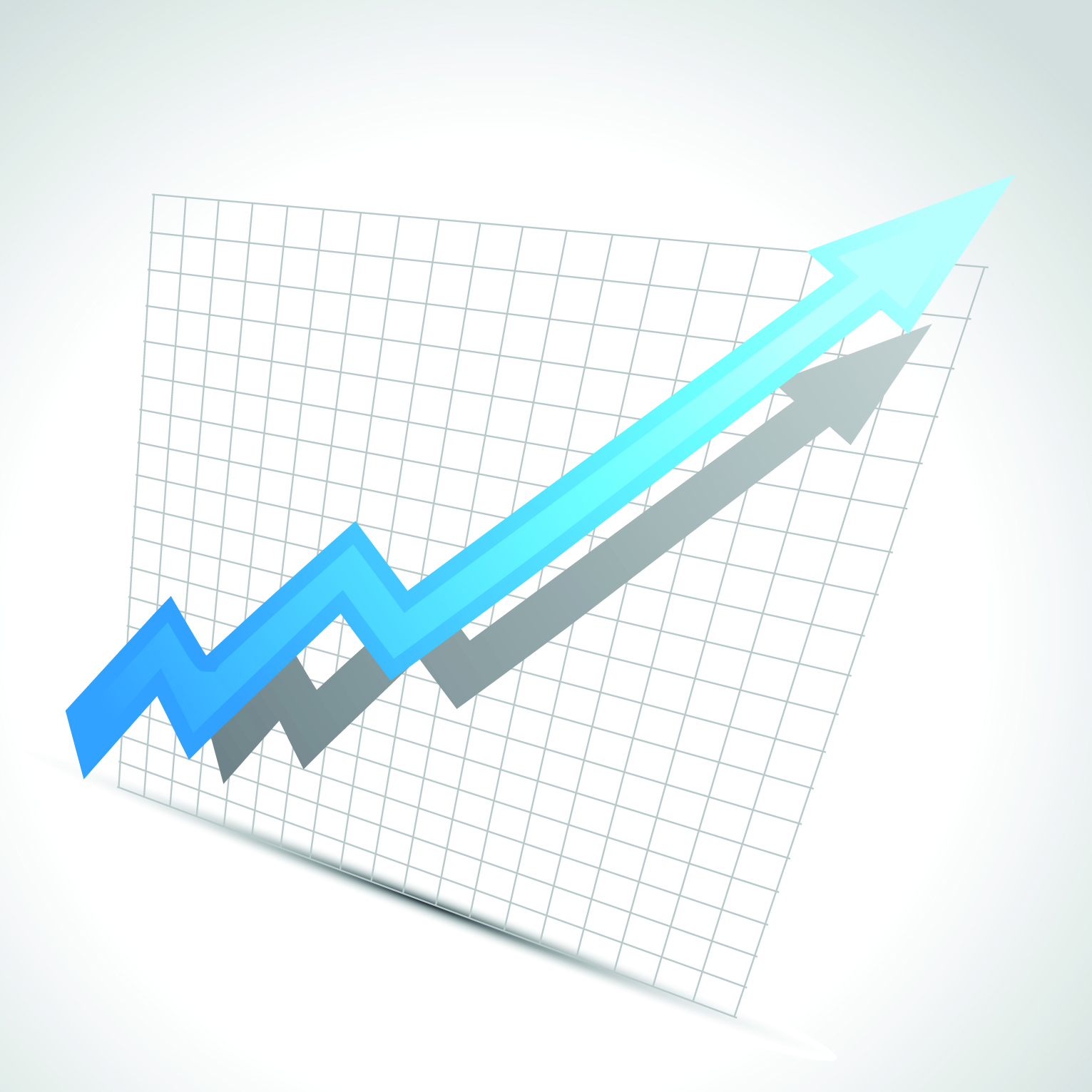 business chart background modern 3d arrow sketch