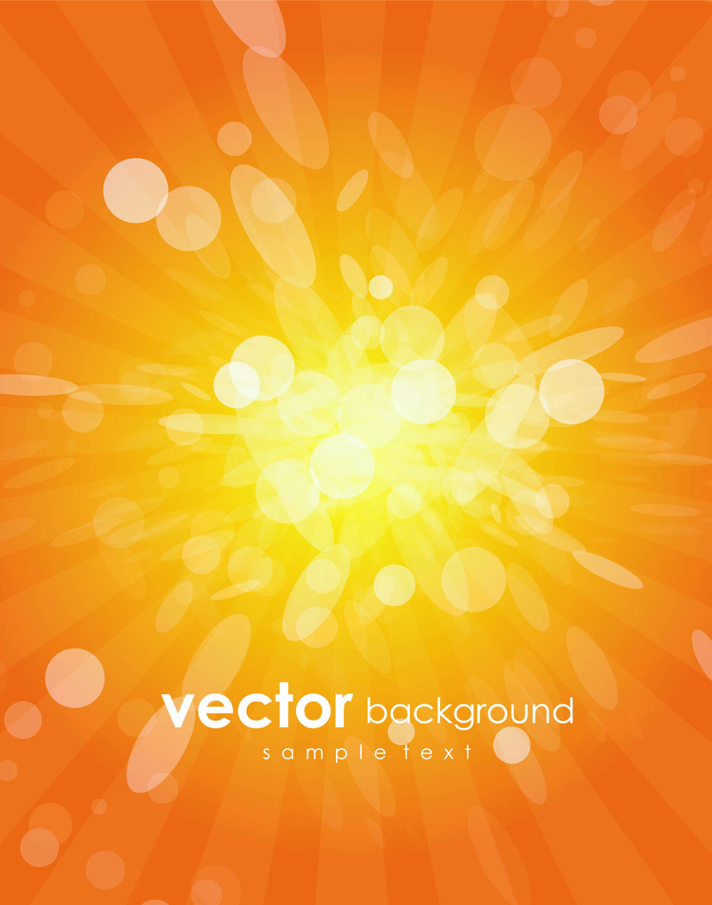 decorative background dynamic vivid bokeh orange light effect