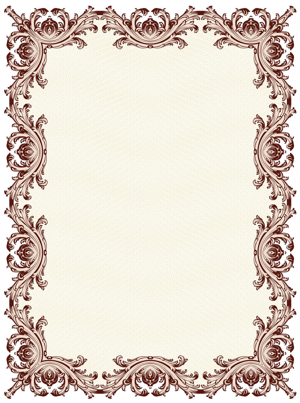 decorative border template elegant classical seamless symmetric repeating