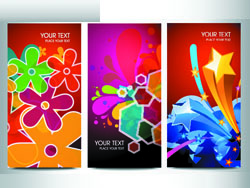 decorative backgrounds colorful modern dynamic 3d flat shapes