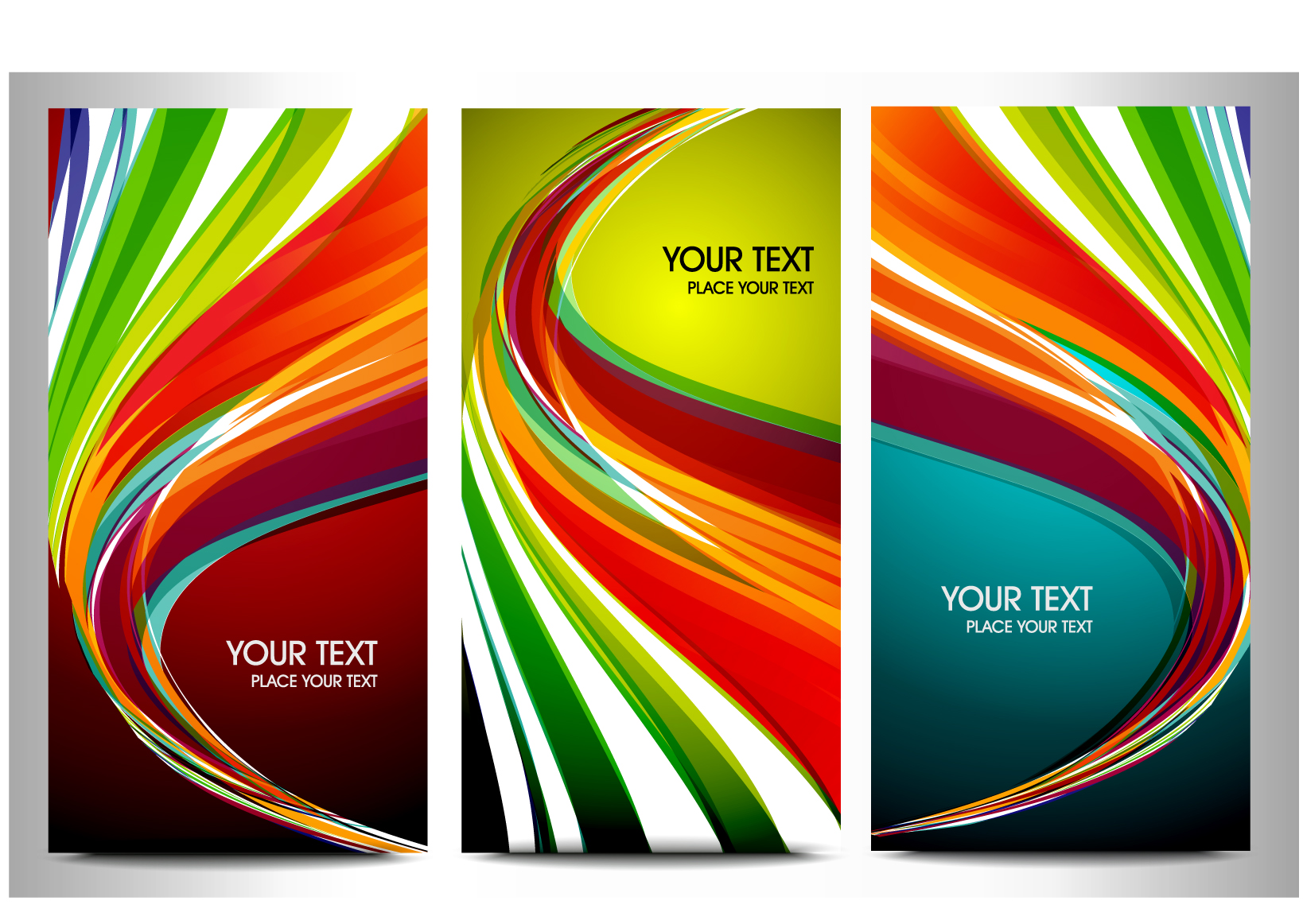 decorative background templates colorful modern dynamic lines sketch