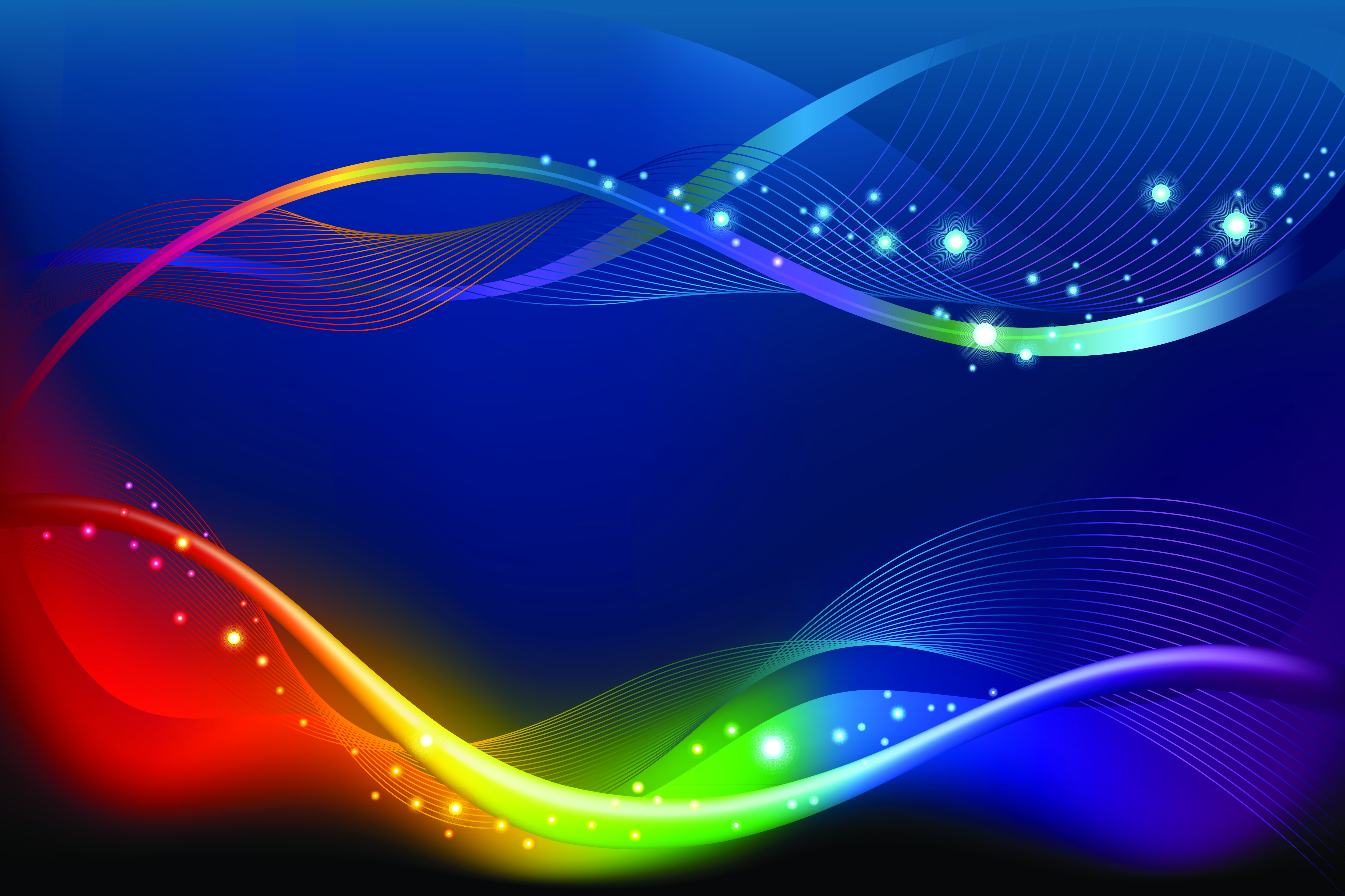 decorative background modern colorful dynamic waving lines