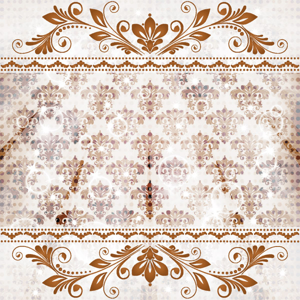 decorative pattern template elegant symmetric vintage design