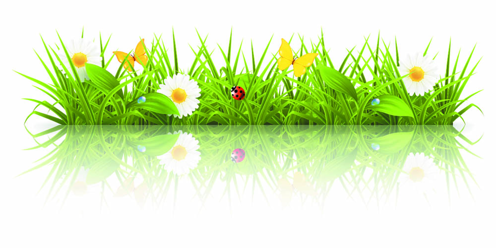 spring grass background shiny colored modern realistic design