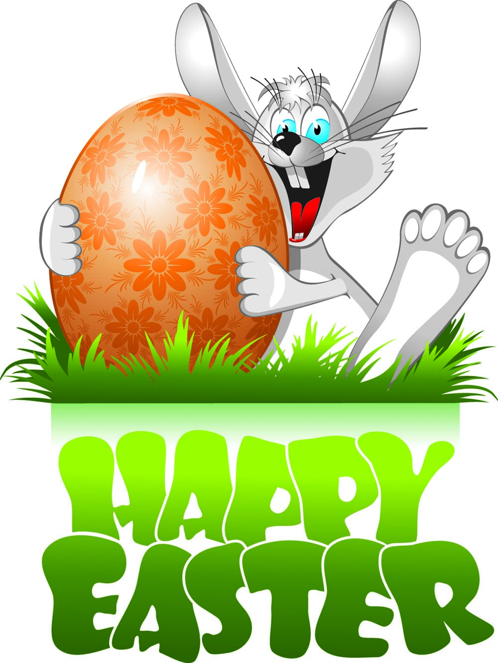 easter banner funny rabbit egg decor cartoon design