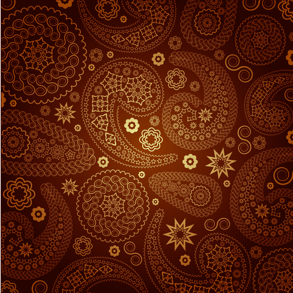 decorative pattern template dark flat classical brown decor