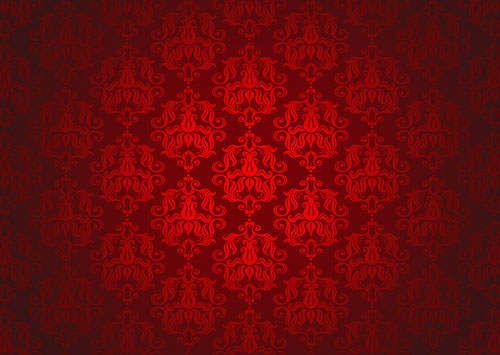 monochrome pattern elegant repeating symmetric classic dark red