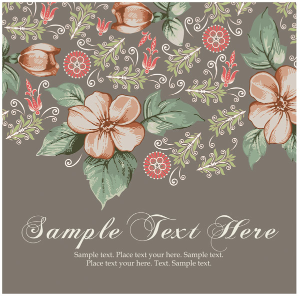 flowers background colorful classic petals leaf decor