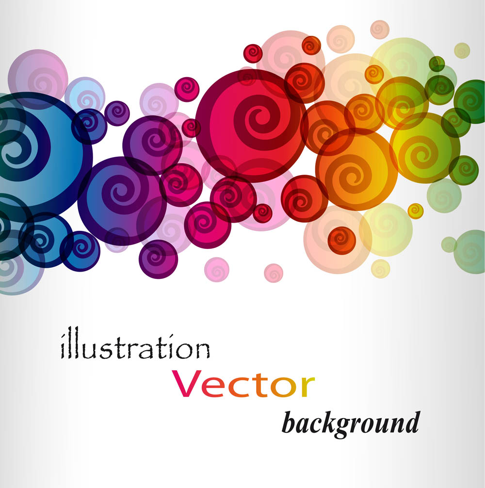 decorative background colorful blurred spiral shapes decor