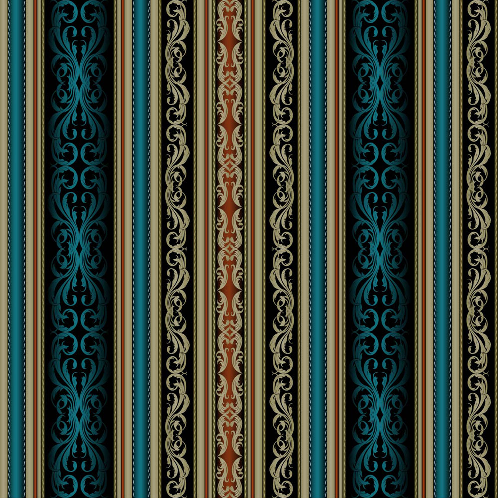 traditional fabric pattern vertical design seamless symmetric decor