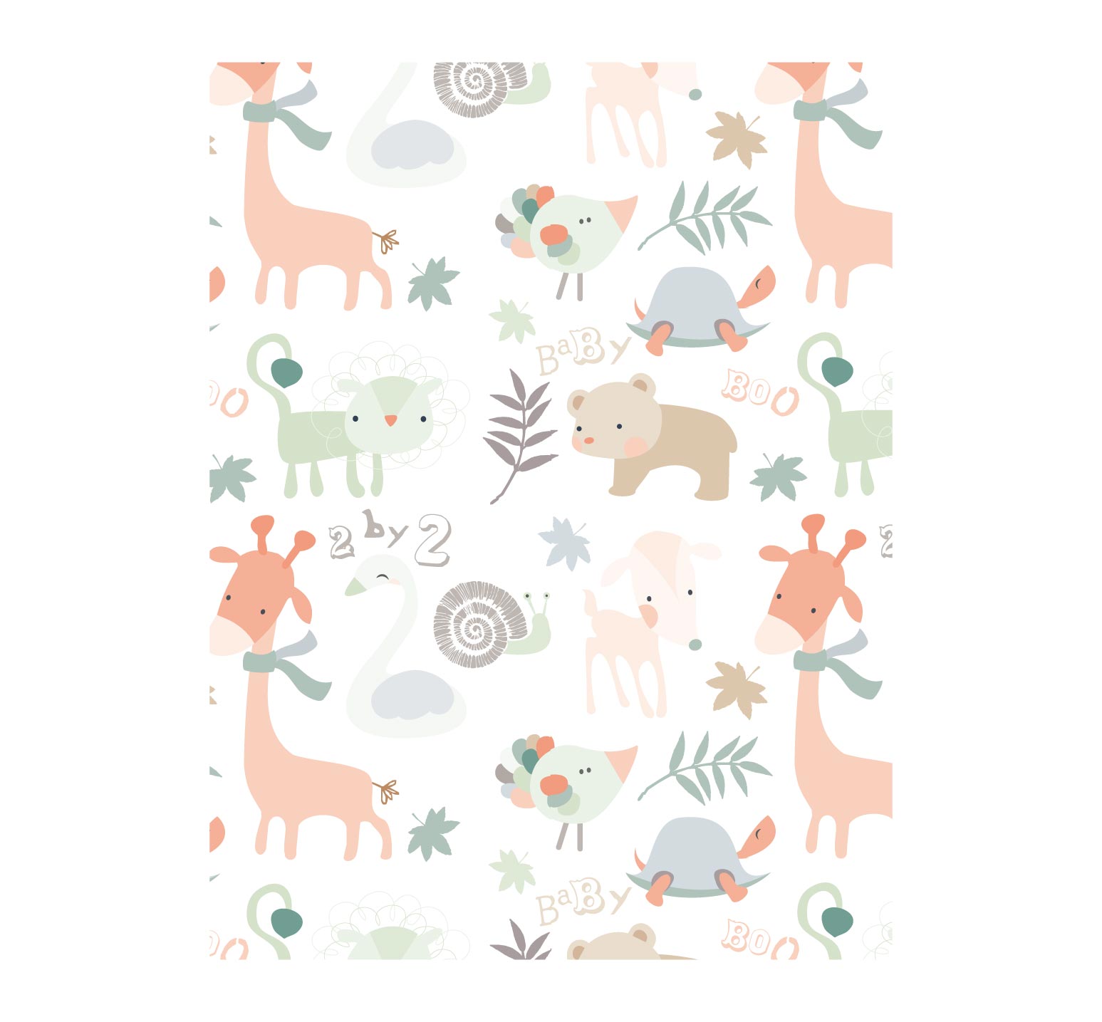 animals species background colorful classical flat design