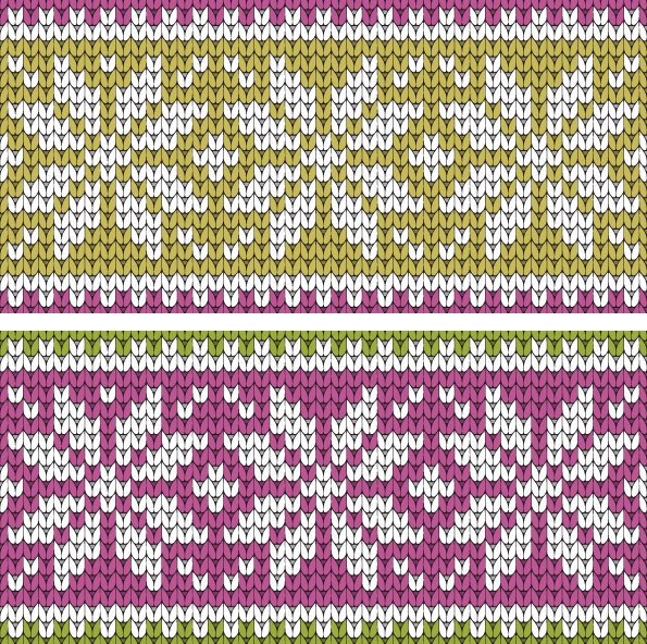 sweater pattern templates flat classical floral sketch