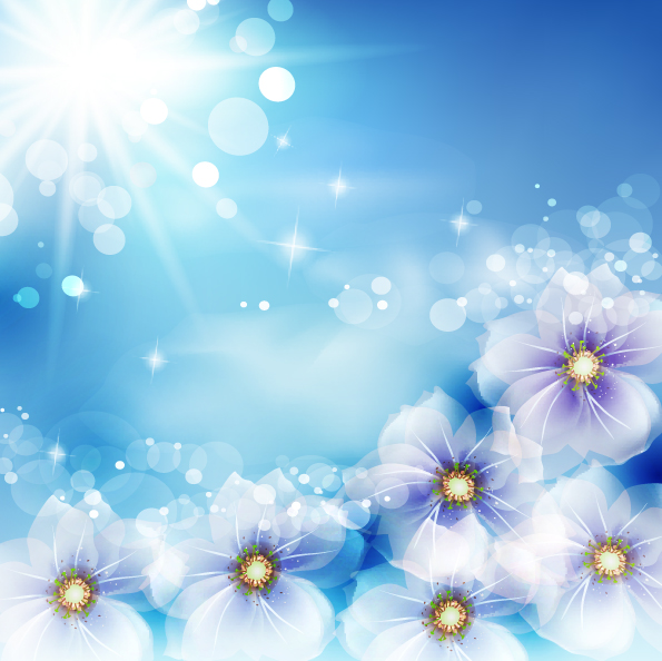 flower background modern shiny vivid bokeh decor