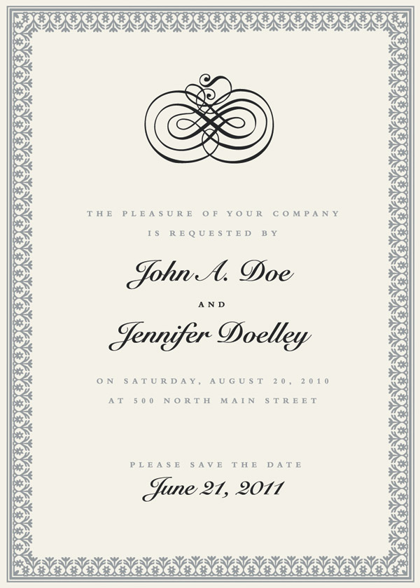 certificate template elegant classic floral frame decor