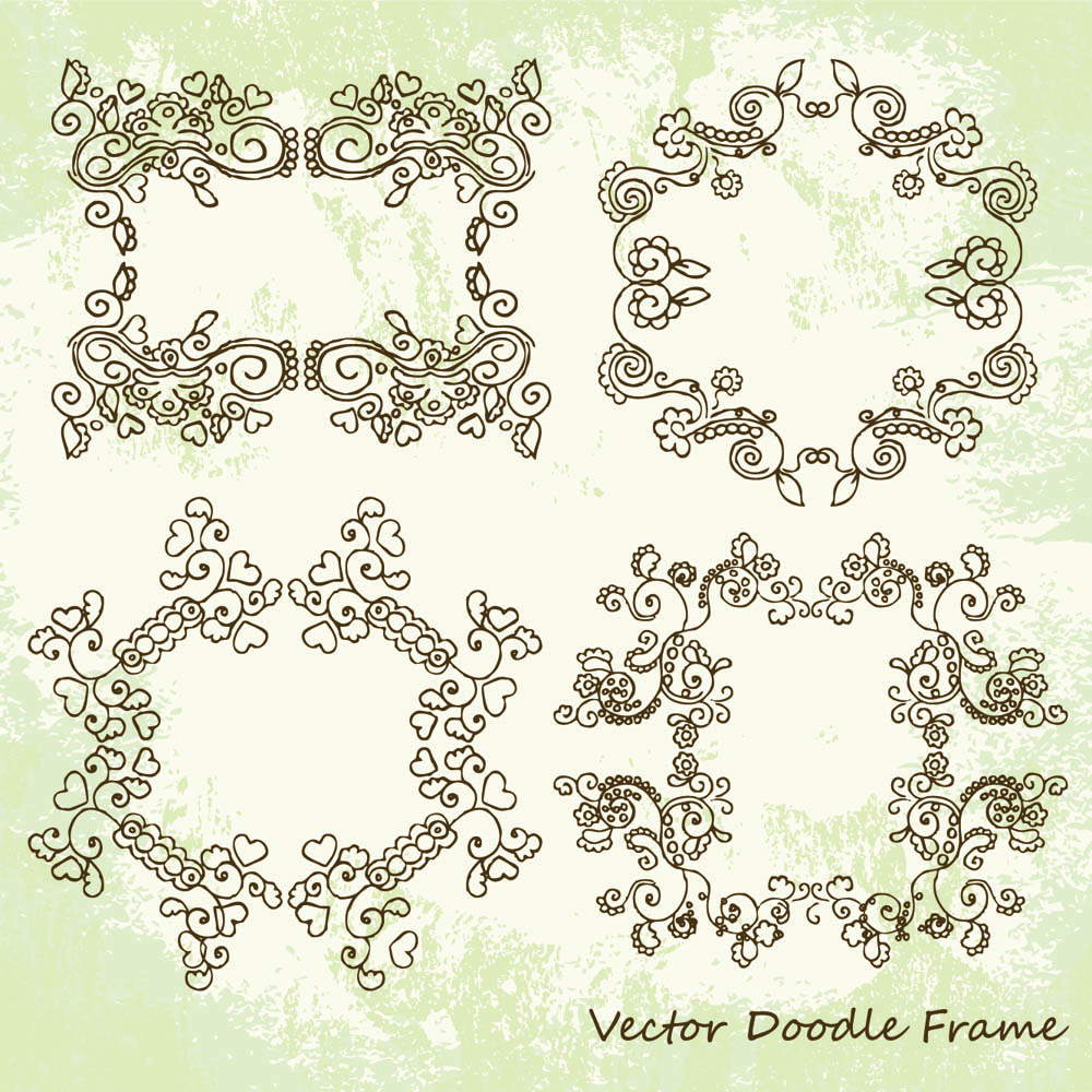 frames templates elegant classical symmetric decor