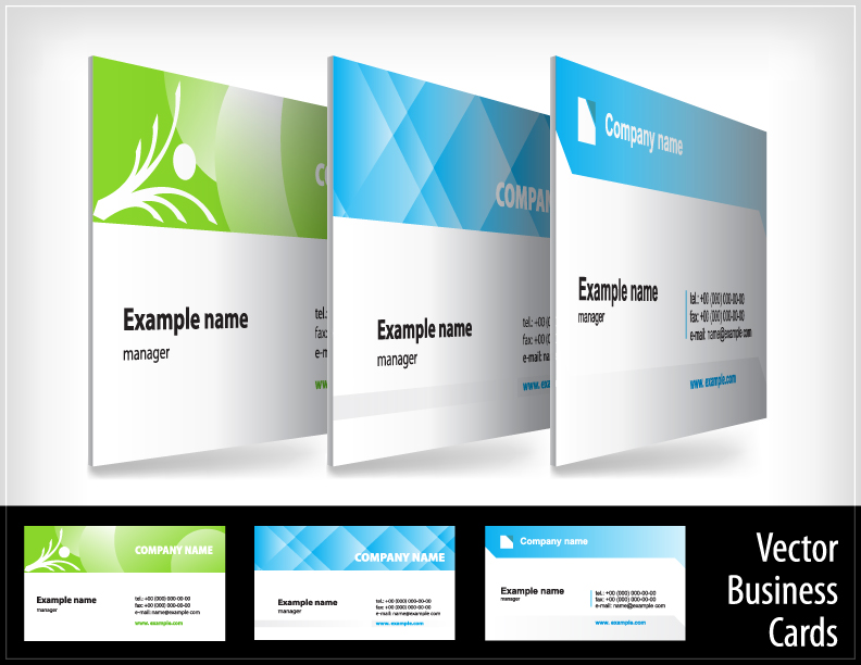 business card templates elegant bright modern flat decor