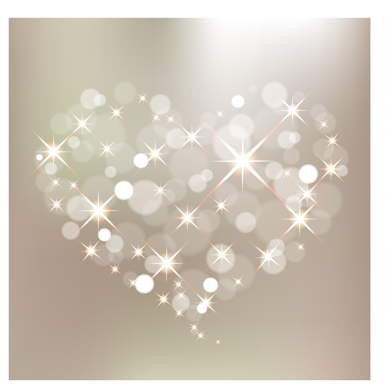 valentine background sparkling bokeh lights heart layout