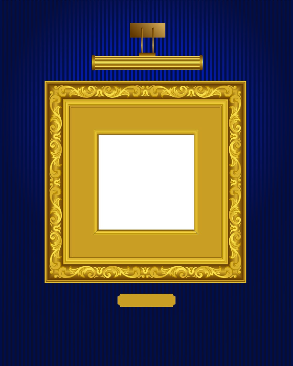 picture frame template golden classic decor elegant design