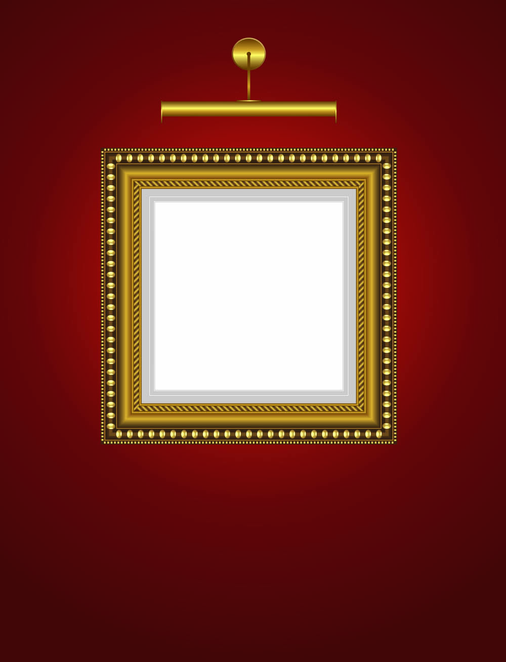 picture frame template colored shiny modern square shape