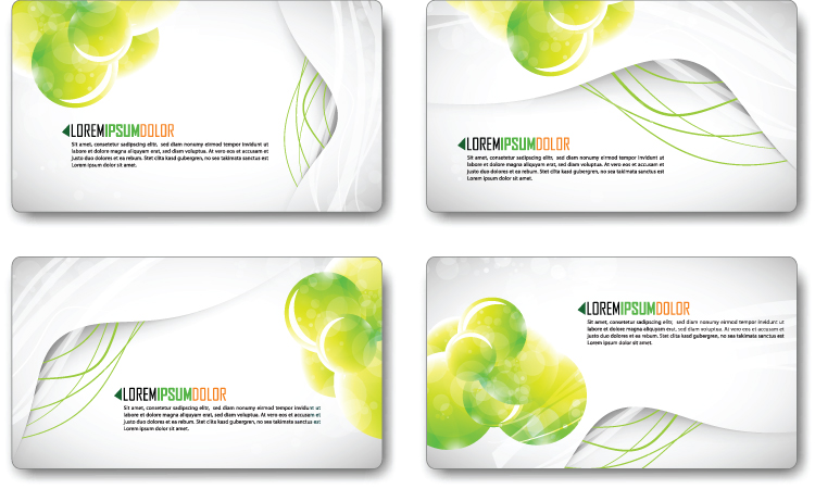 business card templates bright modern dynamic decor