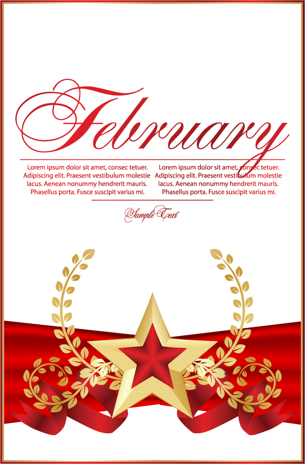 anniversary banner dynamic shiny red gold star wreath