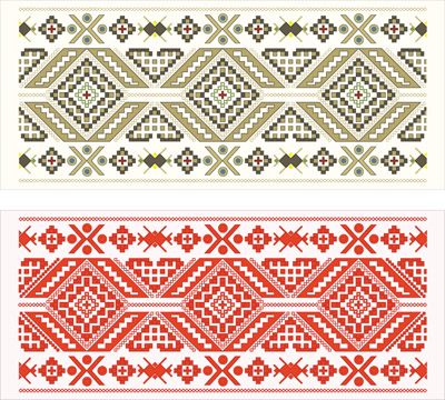 traditional pattern templates classical symmetric pixels decor