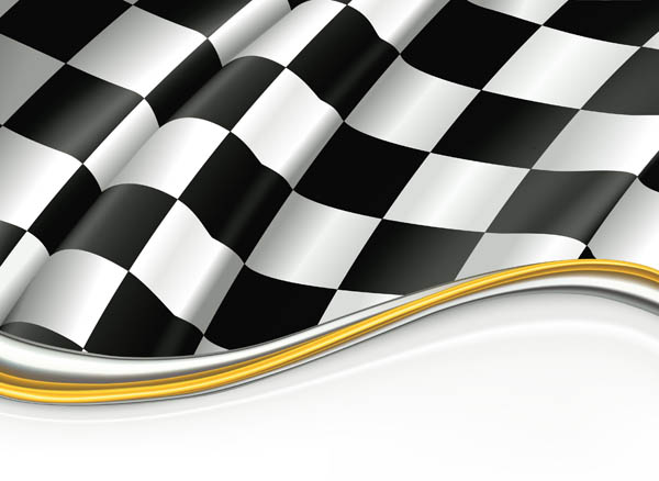 racing flag background modern dynamic 3d checkered decor