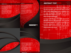 technology backgrounds modern black red decor diagram illustration