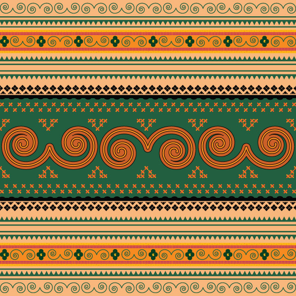 traditional fabric pattern classic symmetric seamless decor