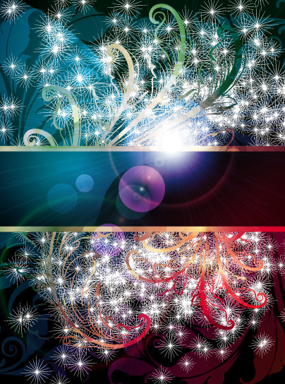 decorative background templates colorful modern sparkling decor